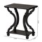 Baxton Studio End Table, 22 W, 15 L, 24 H, MDF, Firwood, Black 222-12594-ZORO - alternate 8